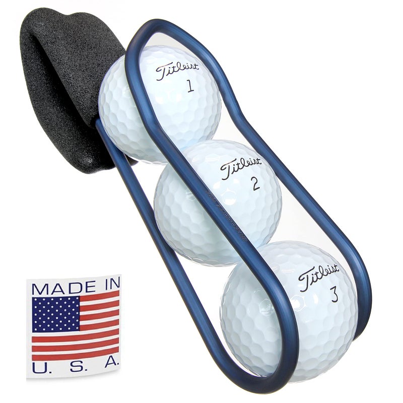 SnakeBelly Golf Ball Holder - Pro with Quick-Draw Release (Blue) - Image 1